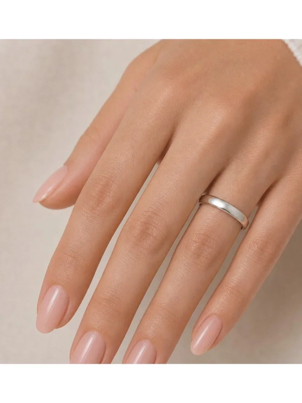 Tiffany & Co Classic Wedding Ring Band 950 Platinum